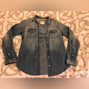 Abercrombie Denim Button-Up Shirt Small